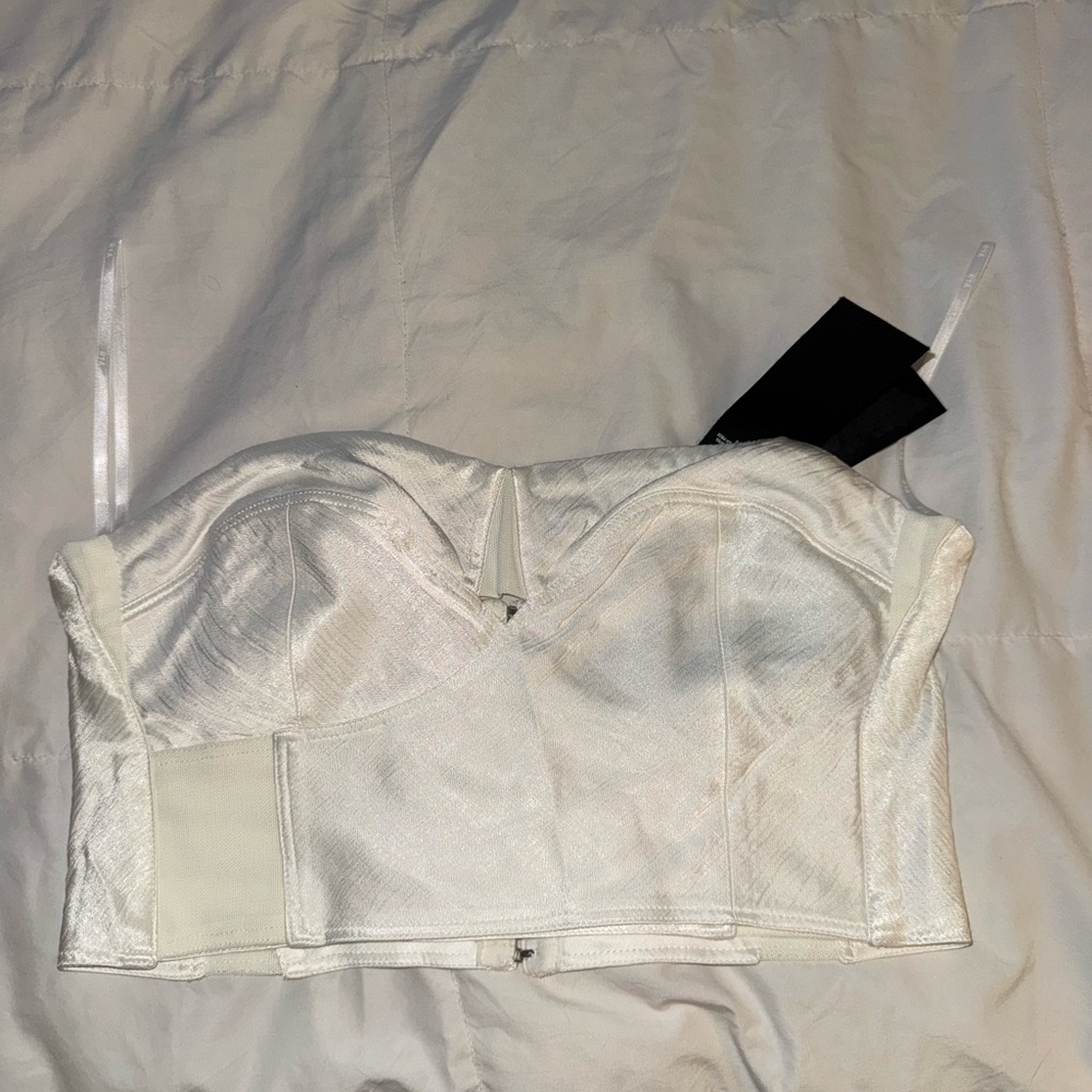 RtA White Bustier Top
